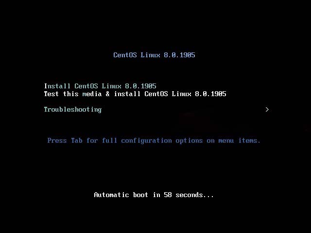 CentOS 8.0.1905 linux服務器系統(tǒng)安裝與配置圖解教程